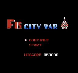 F-15 City War title screenshot